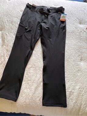 Columbia Women’s Black Active Fit Performance Pants with Omni-Shield Size 14 NWT